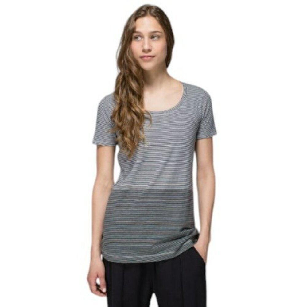 Lululemon Every Yogi Tee Tonka Tee Engineer Heathered Multi size 4